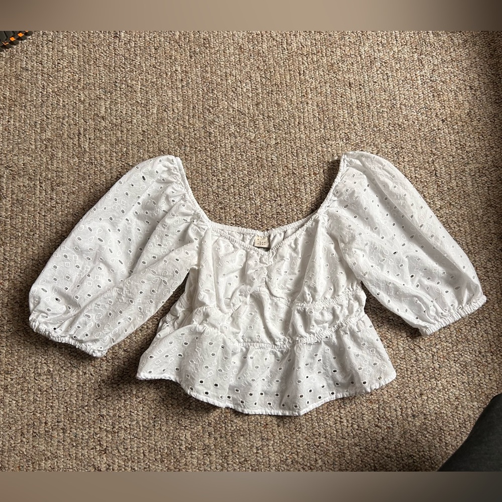 A New Day white crop top, size Medium